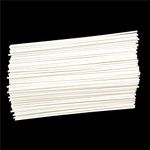 50PCS Diameter 1.5mm Length 250mm White ABS Styrene Plastic Round Bar Rods for DIY Sand Table Model, DIY Scene Making, Building Making