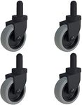 AAGUT 3" Rubbermaid Mop Bucket Casters-Non-Marking TPR Wheels-Thermoplastic Rubber-Set of 4 MopBucketCaster7515