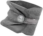 trtl Travel and Airplane Pillow - Lightweight, Easy-to-Carry, and Machine-Washable Flight Pillow - Grey