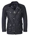 Barbour International Duke Waxed Jacket Navy MWX2140NY