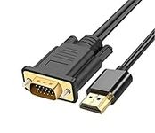 BLK HDMI to VGA Cable, HDMI Digital to VGA Analog Video Converter Cable for Desktop, Laptop, PC, Monitor, Projector, HDTV, Chromebook, Raspberry Pi, Roku, Xbox,PS4 and More (3.3ft/1m)