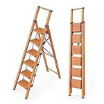 WOA WOA 6 Step Ladder, Folding Ladd