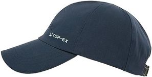 TOP-EX Unisex Waterproof Baseball Cap for Running Golf - Sun Rain All Weather Protection UV Reflective Breathable Outdoor Hat Navy M/L