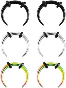 HUASAI Pincher Septum Rings Hoop Nose Ring for Single Piercing Buffalo Nose Ring Hoop for WomenNose Ring for Girls