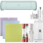 Cricut Explore 3 Essentials Bundle | Ultimate Smart Cutting Machine | 300+ Materials Compatible, Precision Cutting | Custom Cards, T-Shirts, Stickers, Engraving