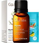 Gya Labs Myrrh Essential Oil Organic for Skin - 100% Pure Therapeutic Grade Myrrh Essential Oils Organic for Diffuser - Organic Myrrh Essential Oil for Hair, Candle Making (10 ml)