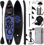 FEATH-R-LITE 11'5×33"×6" Inflatable Stand Up Paddle Board with Premium SUP Paddleboard Accessories, Adults & Youth for All Skill Levels, Included with Board, Paddle, Pump, Seat, Backpack