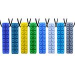 Chew Necklace for Boys by GNAWRISHING - 8-Pack (Building Block)- for Autistic, ADHD, SPD, Oral Motor Children, Boys (Tough, Long-Lasting)