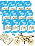Funvention Birthday Return Gifts (Pack of 12) Fun Fidgets - Bike | DIY Miniature Mechanical Models 3D Puzzle Return Favours for Kids Birthday Party 5+ Years Made in India Toys