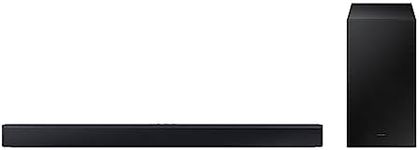 Samsung HW-C430/ZF C Series Soundbar, 3 Speakers, Subwoofer Included, 2.1 Channel Audio, Adaptive Sound Lite, Black 2023