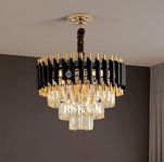 RSKVA Black Mamba Round Chandelier (400 MM)glass