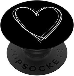 Cuore Bianco Nero PopSockets PopGrip Intercambiabile