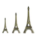 THE QUIRKY HOME Eiffel Tower Showpiece Combo, Eiffel Tower Souvenir, Model, Replica, Monuments, Decorative Showpiece for Home Office Gift Antique Finish (Pack of 3)