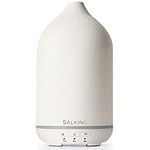 SALKING Ceramic Essential Oil Diffuser, Stone Diffusers for Essential Oils, Ultrasonic Aromatherapy Diffusers with Adjustable Mist Mode Timers, for Office Bedroom Home (150ml)