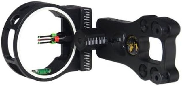 TOPOINT ARCHERY 3 Pin Bow Sight - Fiber, Brass Pin, Aluminum Machined - Right and Left Handed