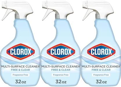 CLOROX Free & Clear Multi Surface Cleaner, Spray Bottle, Fragrance Free, 32 Fluid Ounces, Pack of 3