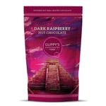 Guppy's Chocolates York | Hot Chocolate Flakes | Luxury 55% Dark Raspberry Hot Chocolate | Real Grated Drinking Chocolate | 245g Resealable Pouch Equal To 7 Sachets | (Raspberry)