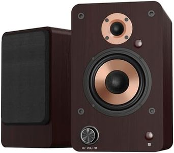 LONPOO 100W HiFi Active Bookshelf Speakers with Bluetooth