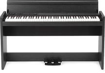 Korg LP-380U - Digital Piano with Stand - Rosewood Grain Black Finish