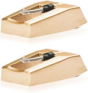 Record Player Needle Replacement w/ Diamond Tip - 2 -Pack - Compatible with Crosley, Jensen, Pyle, Detrola & More - Superior Sound - Protect Your Vinyl - 3000Hrs of Playback – Quick Install