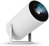 Portable Mini Projector, 4K 1080P Full HD Projector, Support Video Projector, WiFi 5G BT 5.0, Cinema Projector 180° Can Be Rotated, Android 11, Compatible with TV Stick/Windows/iOS/Android