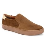 Legwork Men's Suede Leather Slip On Shoes for Men and Boys (7_Tan)