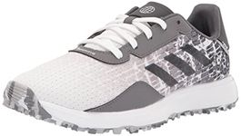 adidas Unisex-Child Junior S2g Spikeless Golf Shoes, Footwear White/Grey Four/Grey Six, 5.5 Big Kid