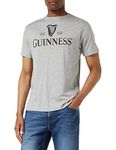 Guinness Mono Logo T-Shirt, Sports Grey, Medium Men's, Sports Grey, M