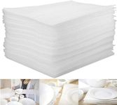 100 Pack Packing Foam Sheets for Moving Supplies 10"x10", Cushion Foam Wrap Sheets for Packing Dishes, Shipping, Glass, China, Plates, Furniture Legs and Fragile Items (10 * 10in)