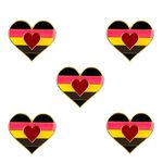 Pack 5 Fat Fetish Pride Heart Shape Lapel Pin Brooches Pins Flag badge Brooch Badges