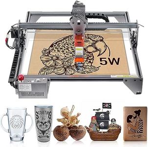 VEVOR Laser Engraver, 5W Output Laser Engraving Machine, 16.1" x 15.7" Large Working Area, 10000mm/min Movement Speed, Compressed Spot with Eye Protection, Laser Cutter for Wood, Metal, Acrylic