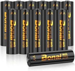 BONAI Lithium Batteries AA 12 Pack, 3500mAh 1.5V Longest Lasting Double A Battery Ultimate Power for High-Tech Devices - [Non-Rechargeable]