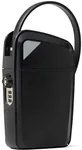 SAFEGO Portable Indoor/Outdoor Lock Box Safe with Key and Combination Access (Compact, Black)