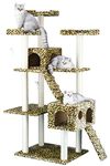 Go Pet Club F2038 72-Inch Leopard Cat Tree