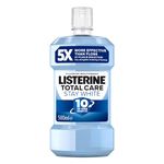 Listerine Total Care Stay White Mouthwash (500ml), 10-in-1 Benefit Mouthwash for Total Oral Care, Gum Mouthwash to Maintain a Clean and Healthy Mouth and Naturally White Teeth