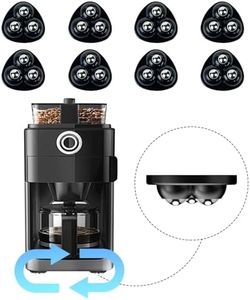 Coffee Slider for Countertop, Furniture Sliders, Furniture Movers Sliders, Self Adhesive Caster Wheels, Appliance Rollers, Rollers for Appliances Countertop (Black-8pcs)