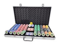 Premium Set of of 750 Casino Del Sol 11.5 gram Poker Chips w/Case, Cards, Dealer Buttons, 2 Cut Cards