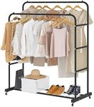 Laiensia Double Rods Clothing Rack 