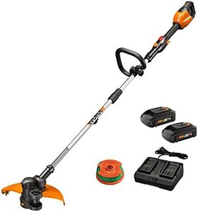 Worx String Trimmer Cordless, Edger 40V Power Share Weed Trimmer 13" (2 Batteries & Charger Included) WG184