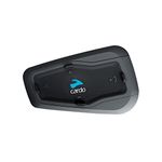 Cardo FRC1P001 - FREECOM 1 Plus Motorcycle 2-Way Bluetooth Communication System Headset - Black, Single Pack