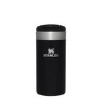 Stanley Aerolight Transit Travel Mug 0.35L - Keeps 4 Hours Hot - 6 Hours Cold - Dishwasher Safe - Leakproof - Car Cup Holder Compatible - Thermos Coffee Mug - Black Metallic