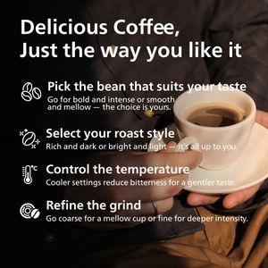 Philips 2200 Coffee Machine – Black Automatic Espresso Maker