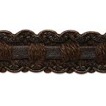 Expo International Faux Leather Braid Trim, 20 yd, Chocolate