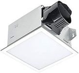 breez Delta Electronics ITG100ELED BreezIntegrity 100 CFM Bathroom Exhaust Fan Edge Lit Dimmable LED Light, White