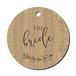 Wooden Wedding Dress Hanger Tag for Bride/Bridesmaid/Flower Girl/Maid of Honour/Mother of the Bride/Groom (The Bride)