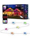LEDATING Permanent Outdoor Lights, 100ft with 72 LED Eaves Lights IP67 Waterproof, Smart Outdoor Lights with DIY Scene Modes for Party, Holiday, and Game Day, Work with Alexa, Google Assistant