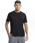 Jockey Men's Regular Fit Round Neck Half Sleeved T-Shirt 2714_Black_S