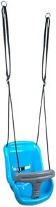 HUDORA Babyschaukel höhenverstellbar 120-180 cm in blau/grau für den Garten I Baby Swing Outdoor I Kinderschaukel mit Sicherheitsbügel und Anschnallgurt I Max. Benutzergewicht 25 kg