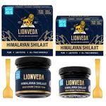 LIONVEDA 70 G,Original Himalayan Shilajit Resin(Certified Gold Grade) For Men,Gym,Stamina,Energy & Improved Health|100% Pure Shilajit/Shilajit Liquid (25 G + 45 G = 70 Gm)