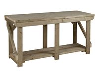 Workbench Indoor/Outdoor - Pressure Treated - Heavy Duty - Handmade Garage Workshop Work Table (8ft)